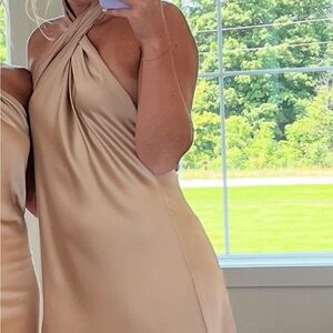 Show Me Your MuMu Elegant Tan Wedding Dress